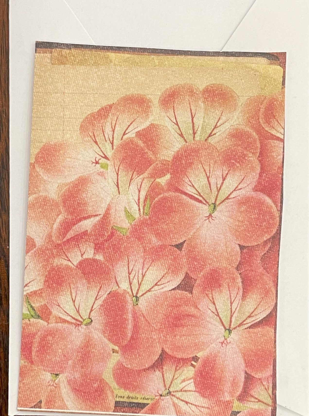 Tarjeta flores rosas