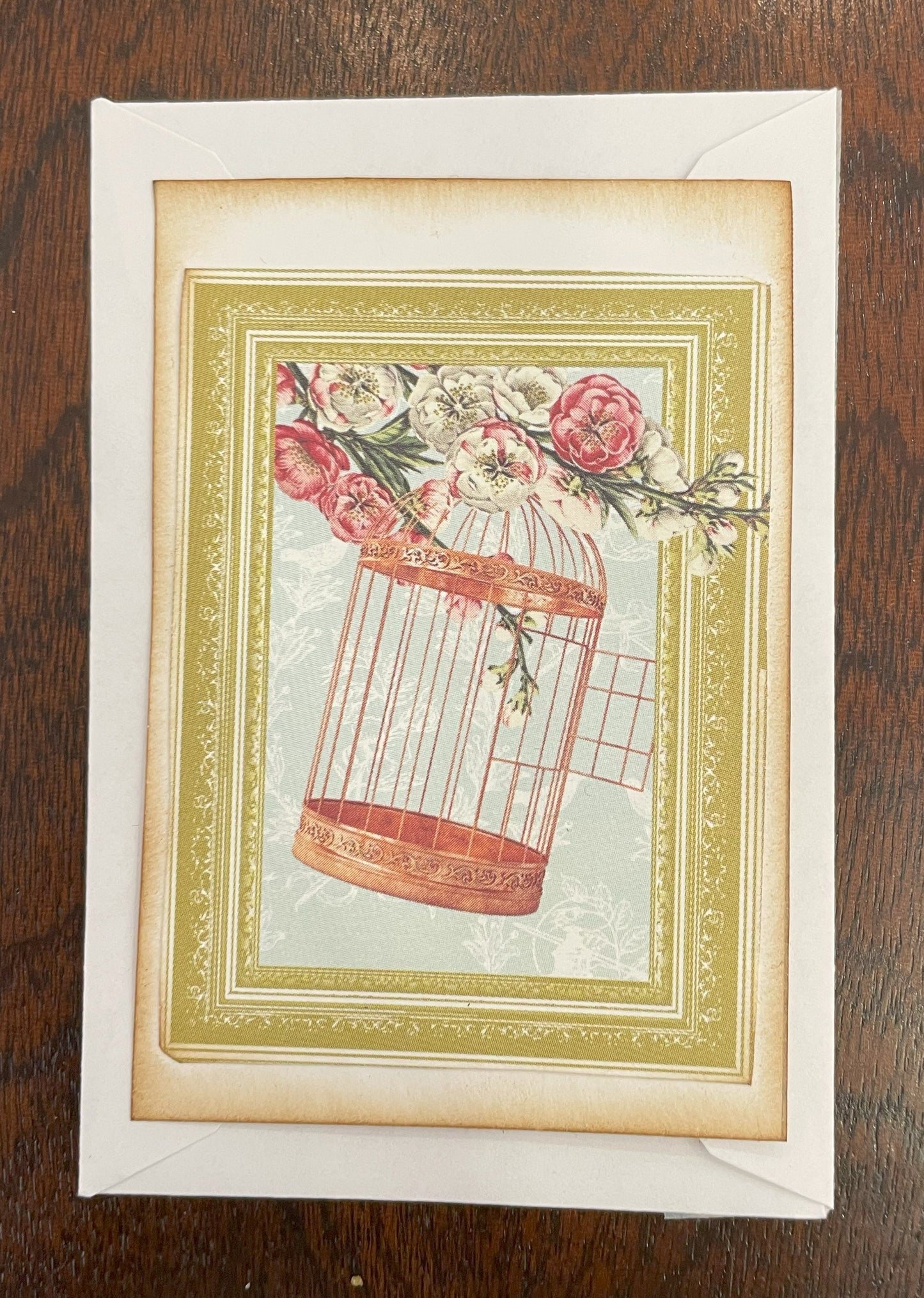 Tarjeta Jaula de pajaros