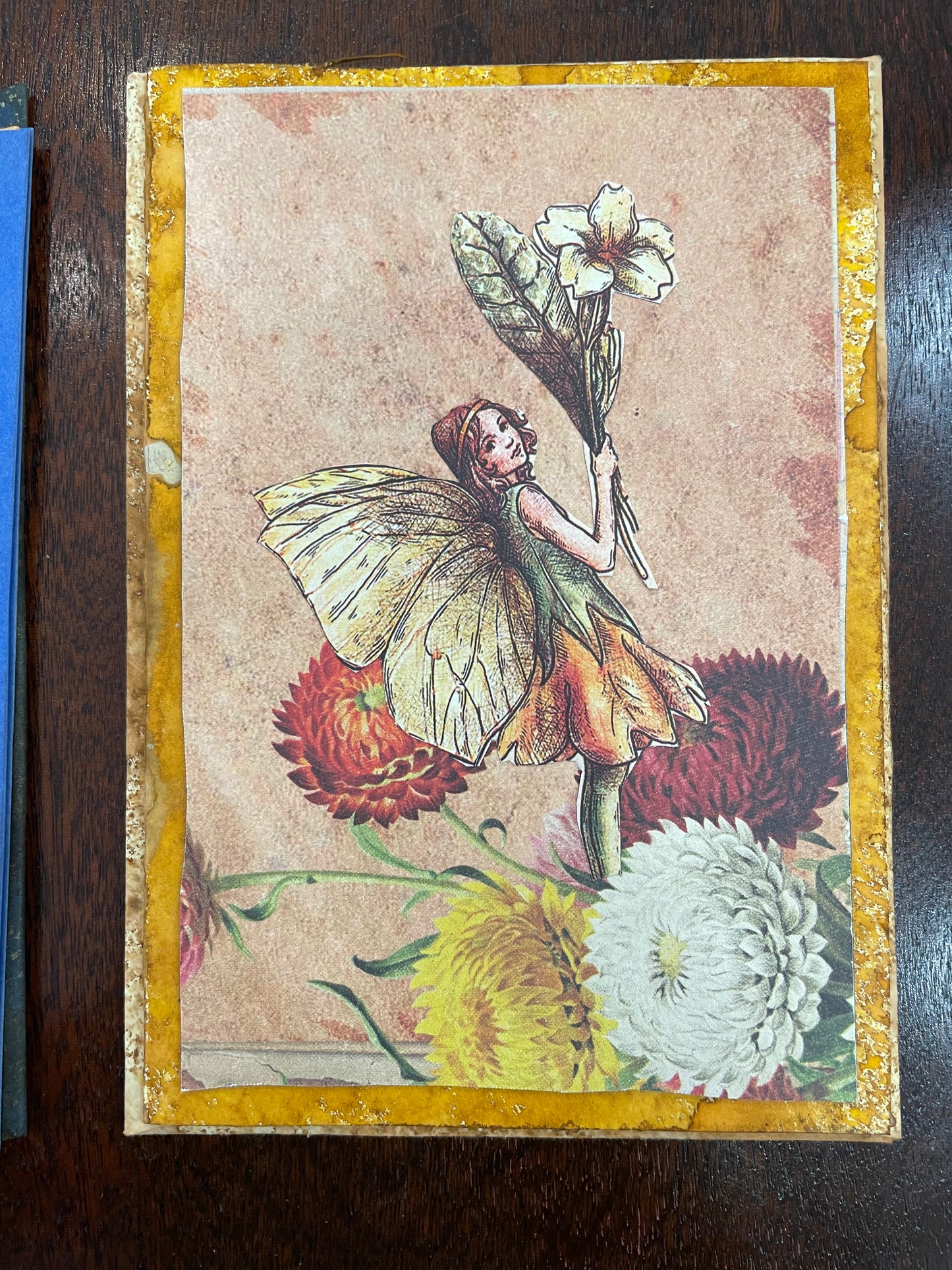 Tarjeta hada con flor