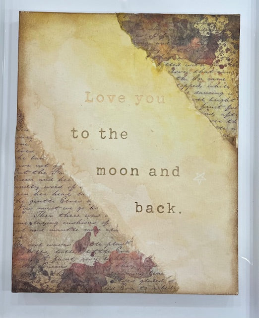 Cuadro Love you to the moon and back