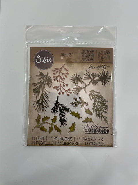 Troquel Tim Holtz Mini Holiday Greens