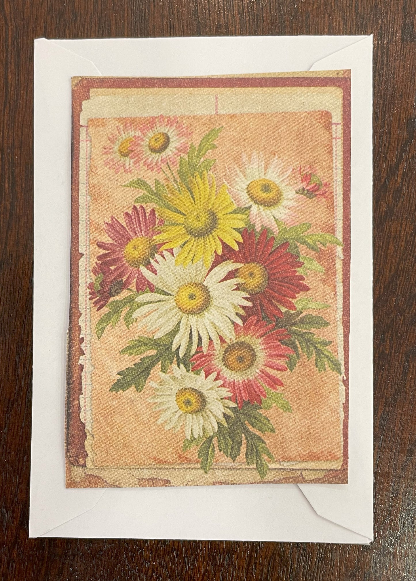 Tarjeta margaritas de colores