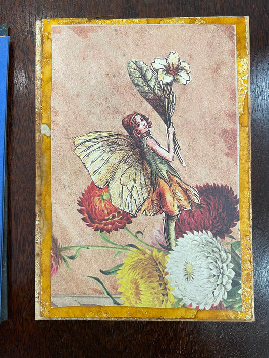 Tarjeta hada con flor